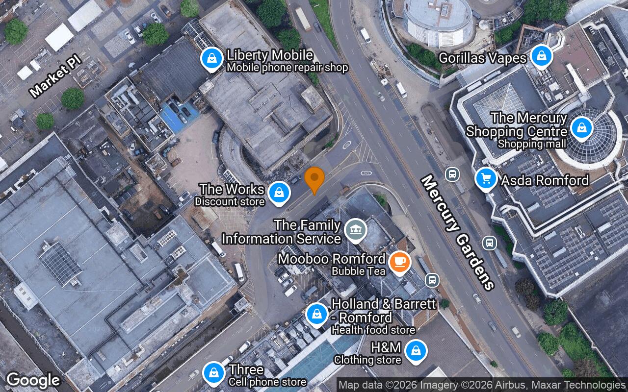 Romford (Off Mercury Gardens, opposite ASDA)